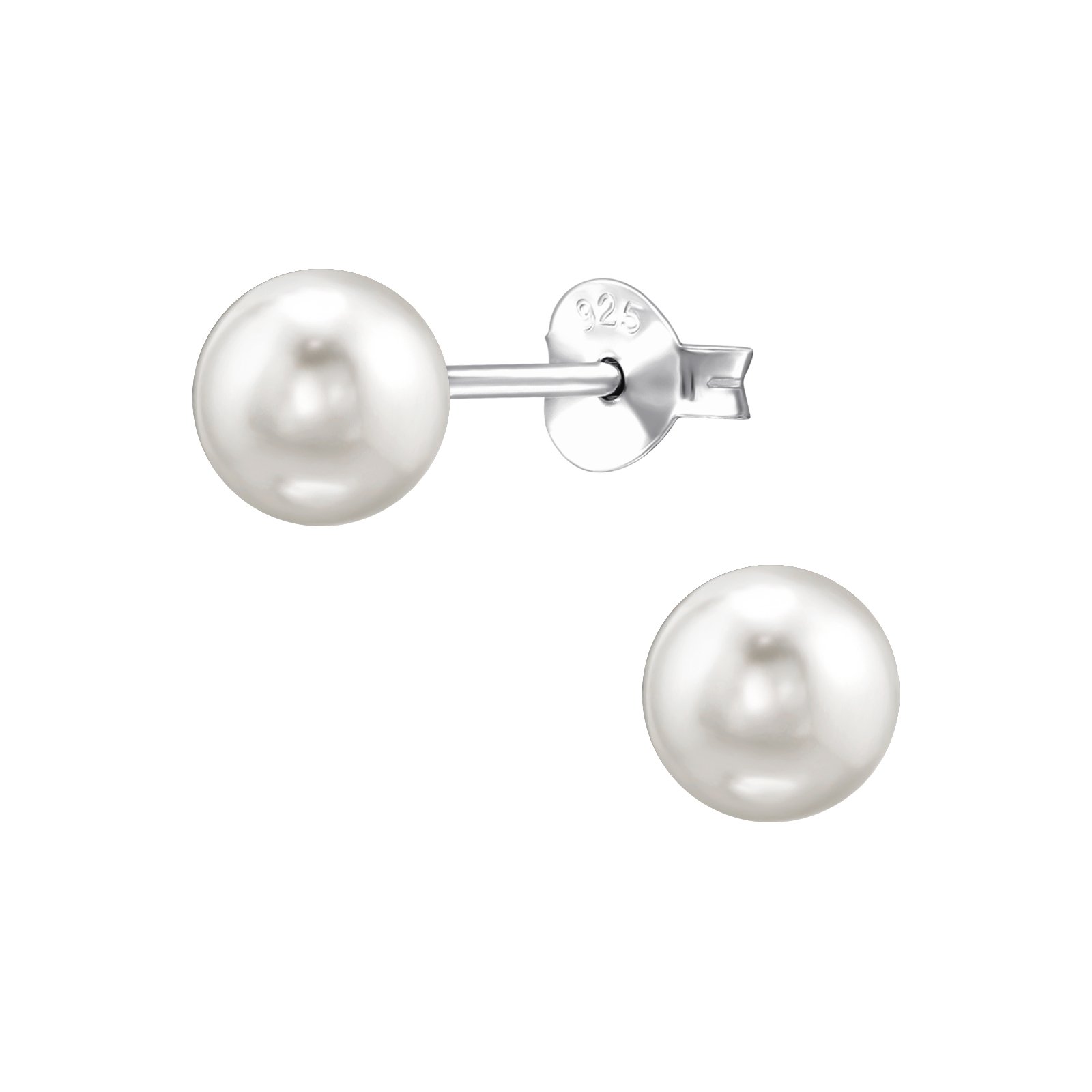 White Pearl– 925 Sterling Silver Studs